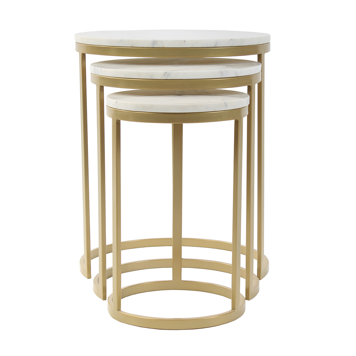 Broody Nesting Marble Side Table Set of 3