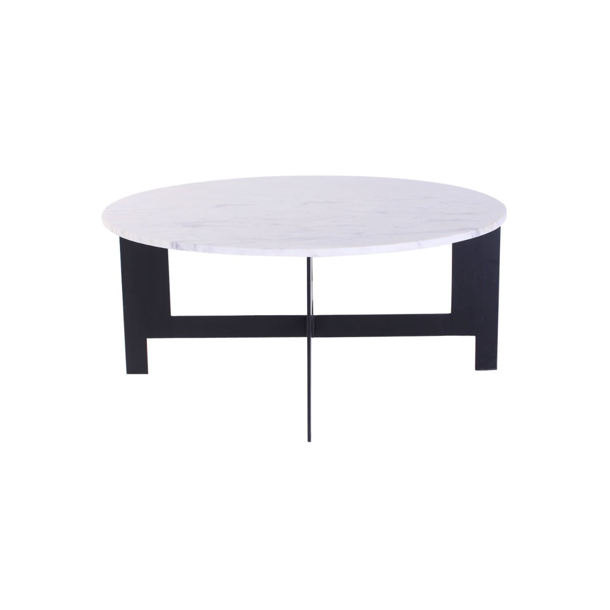 Churchil Marble Coffee Table In Black Finish