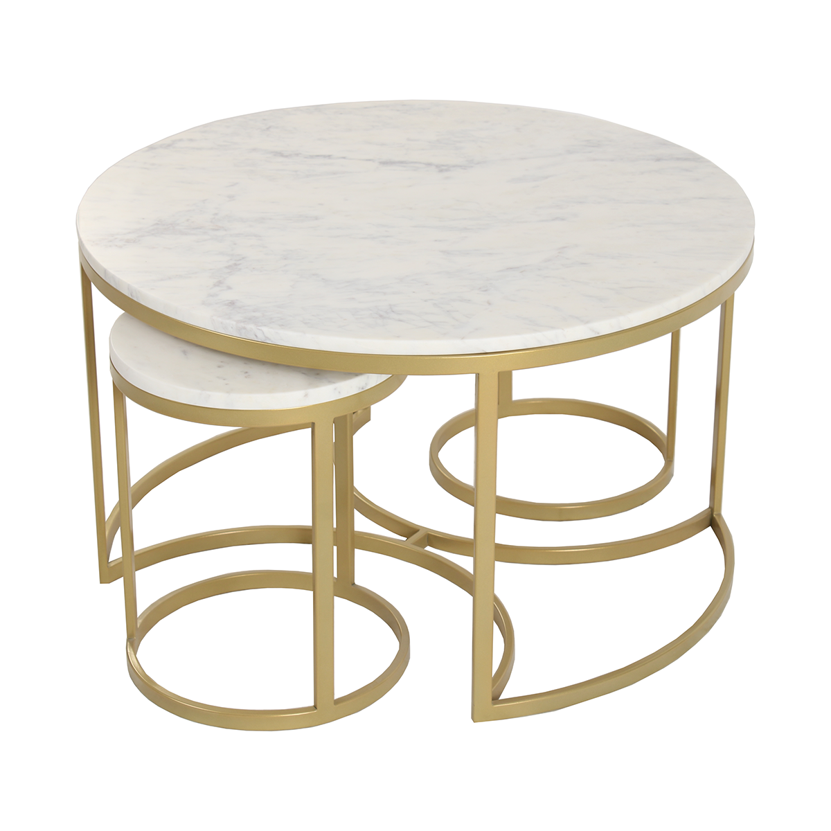 Broody Nesting Marble Coffee Table Set of 3