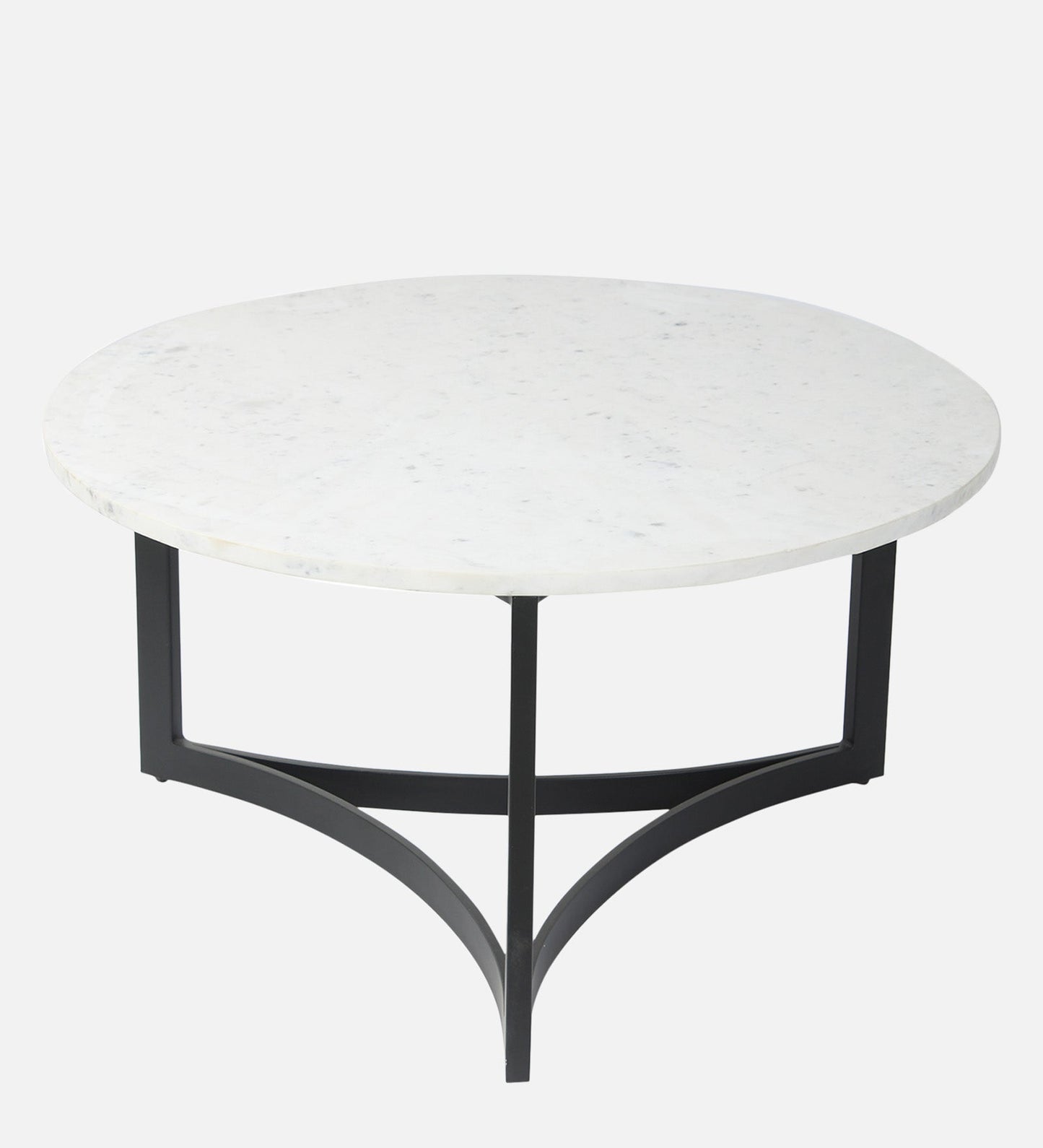 Tessdale Marble Coffee Table In Black Finish