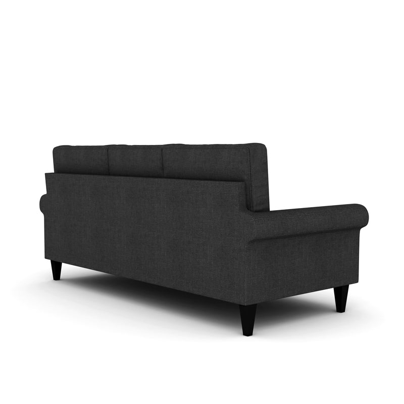 Oxford 3 Seater Fabric Sofa-Grey