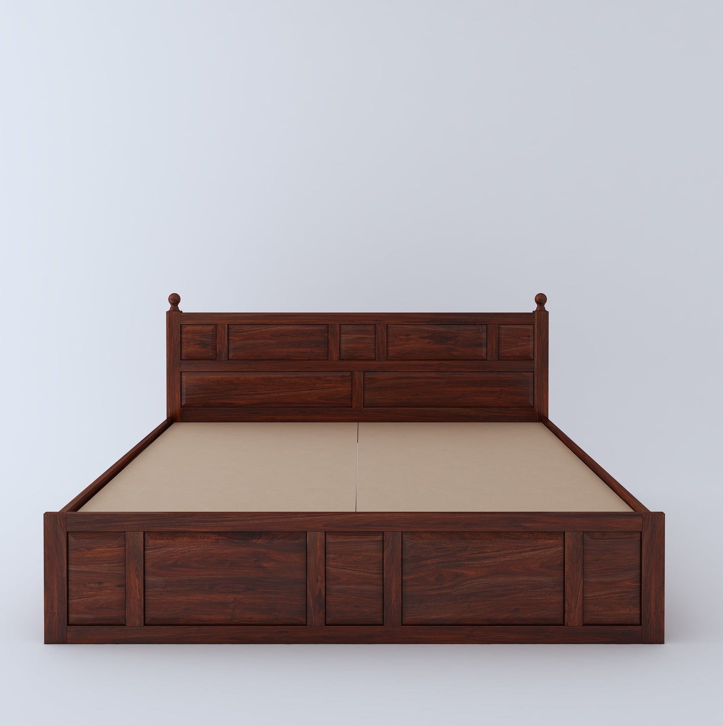 Joplin Queen Side Drawer Storage Bed-Mahogany