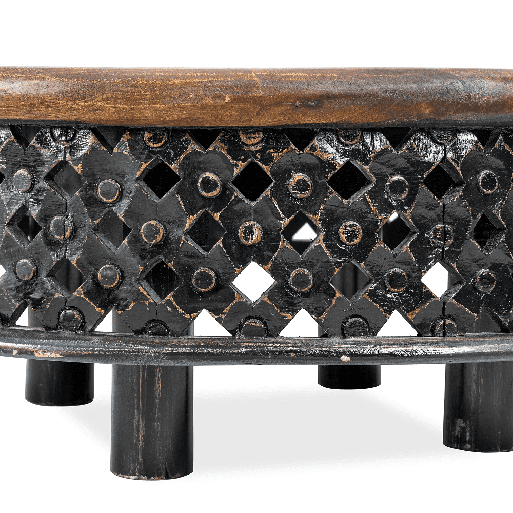 Bradford Distressed Carved Coffee Table