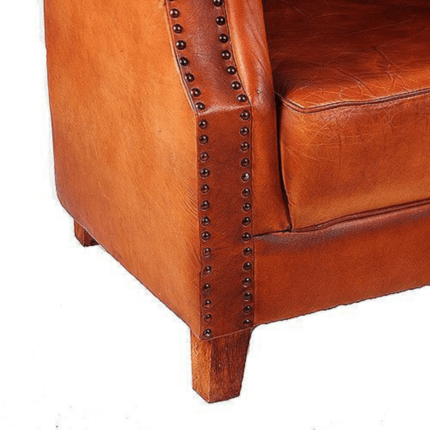 Cuero Leather Arm Chair