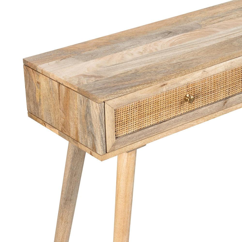 Cotswold 2 Drawer Rattan Console Table
