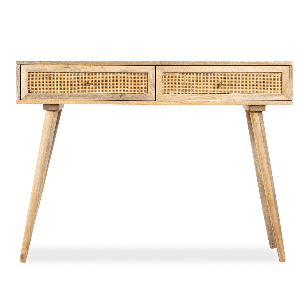 Cotswold 2 Drawer Rattan Console Table
