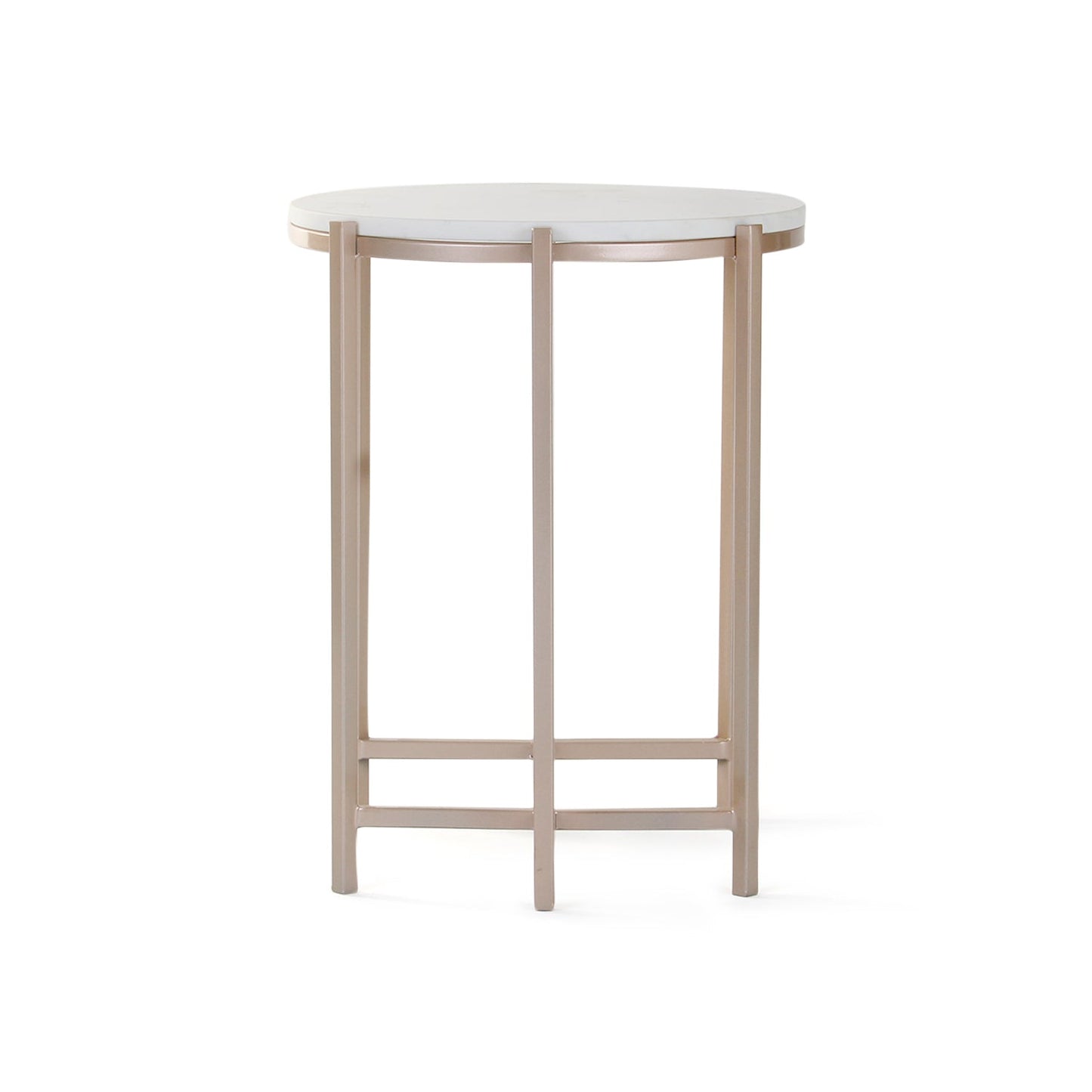 Jives Side Or End Table In Rosegold Finish