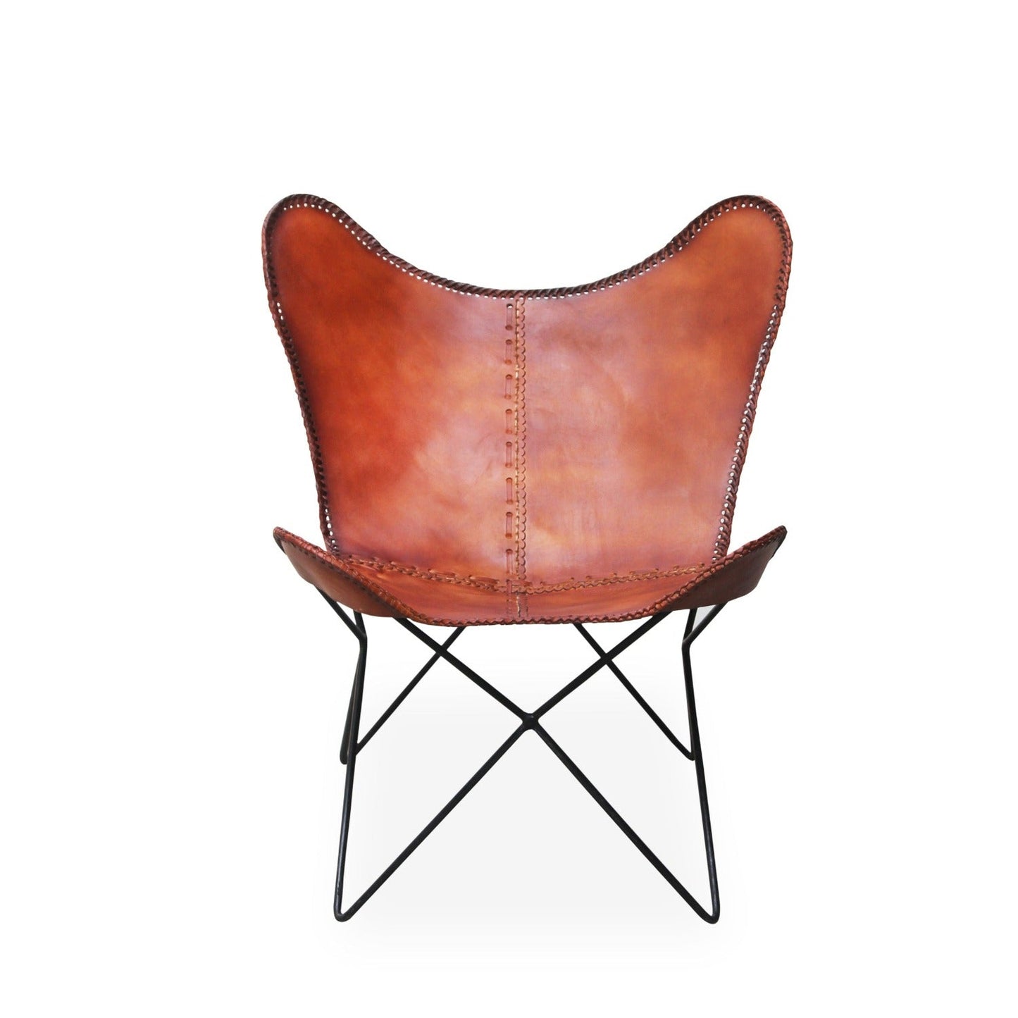 Metal Leather Lounge Chair