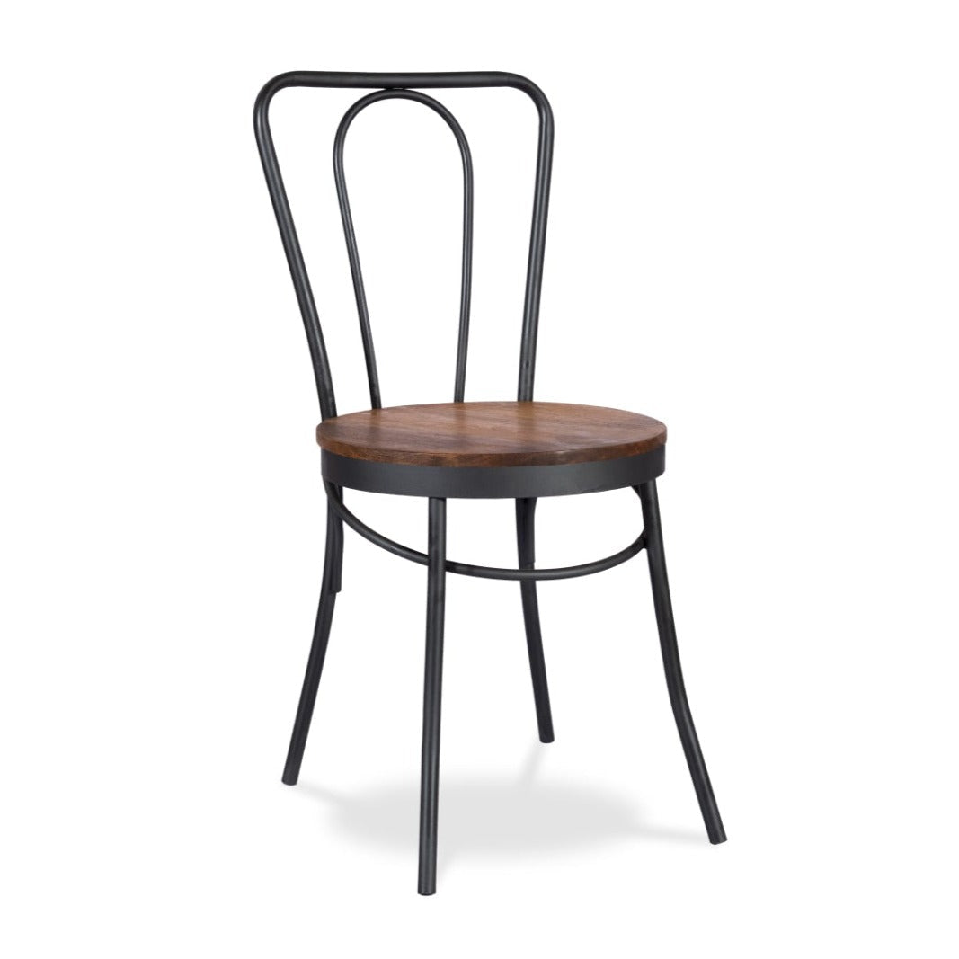 French Metal Cafe Dining Chair - Set of 2