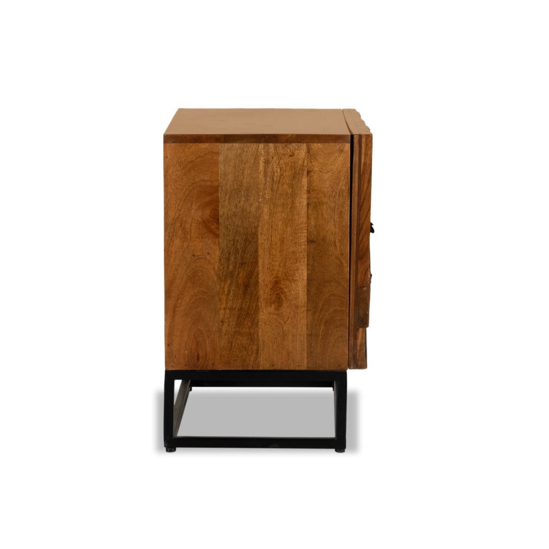 Reclaimed Parquetry Bedside Table