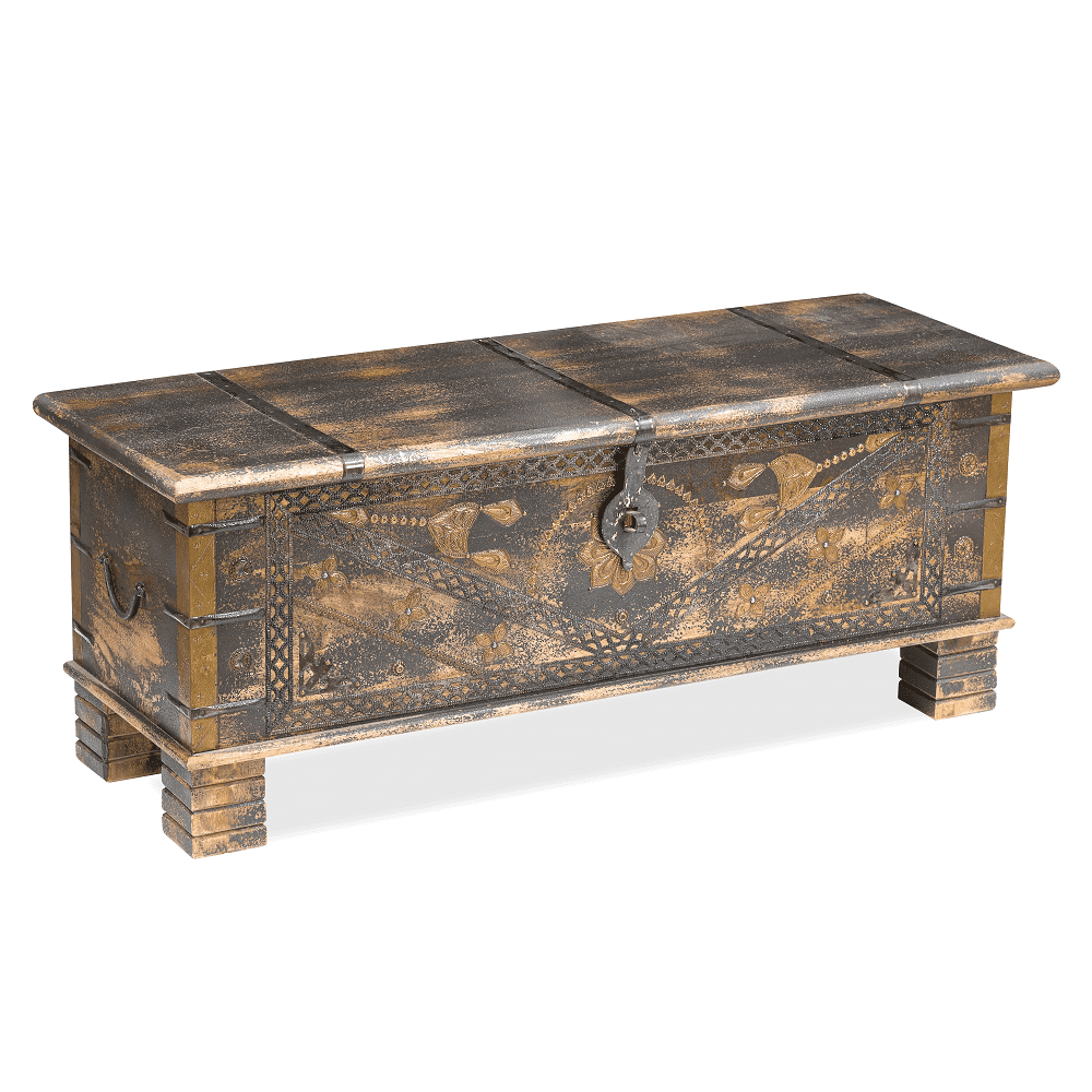 Samuel Distressed Painted Trunk