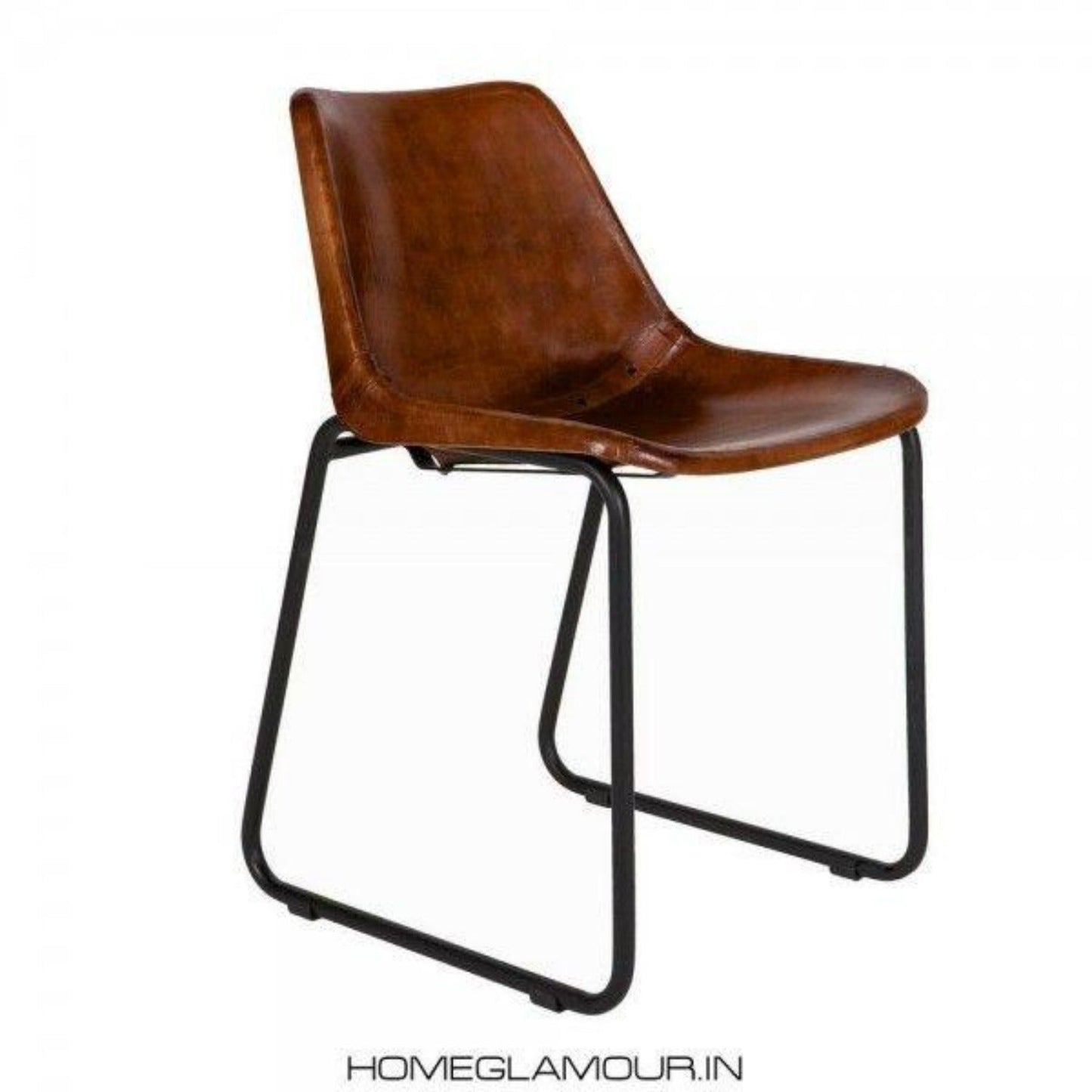 Kauff II Brown Leather Dining Chair I Set Of 2
